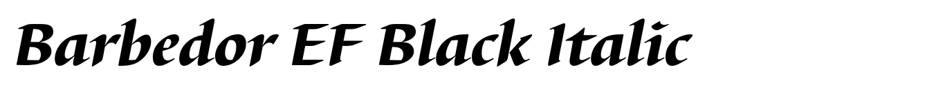 Barbedor EF Black Italic image